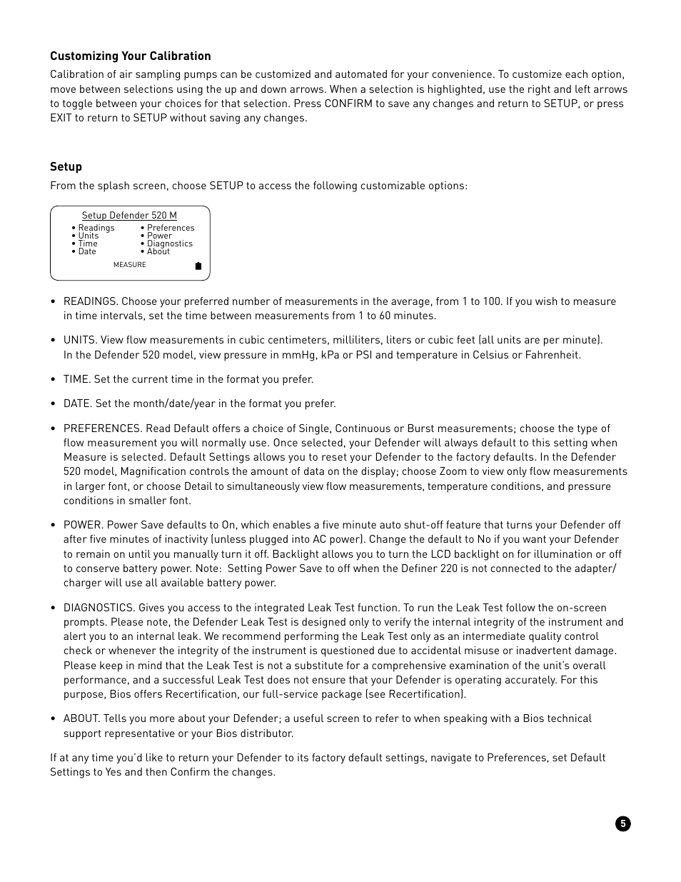 Casella CEL Defender 510/520 flow calibrator User Manual | Page 6 / 11