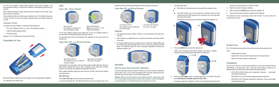 Casella CEL CEL-120 User Manual | 2 pages