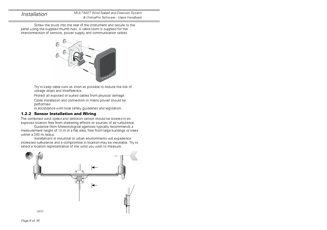 Installation | Casella CEL Multimet User Manual | Page 6 / 16