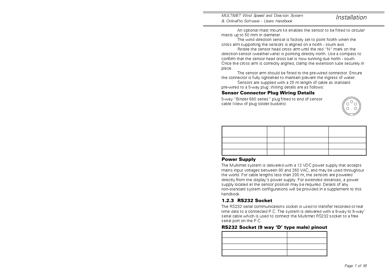 Installation | Casella CEL Multimet User Manual | Page 7 / 16