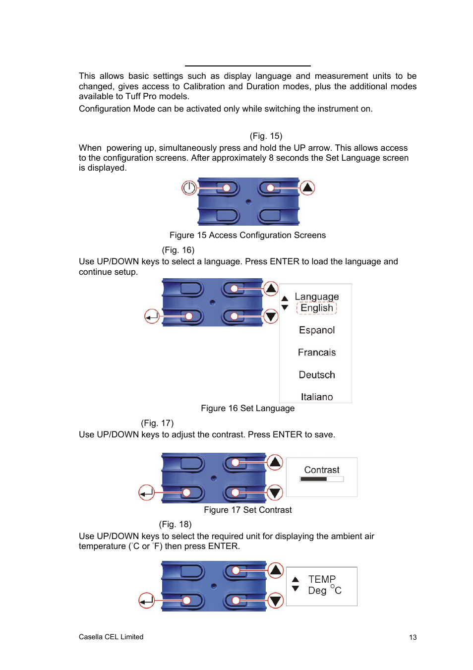 Configuration | Casella CEL Software for the Tuff sampling pumps User Manual | Page 13 / 38