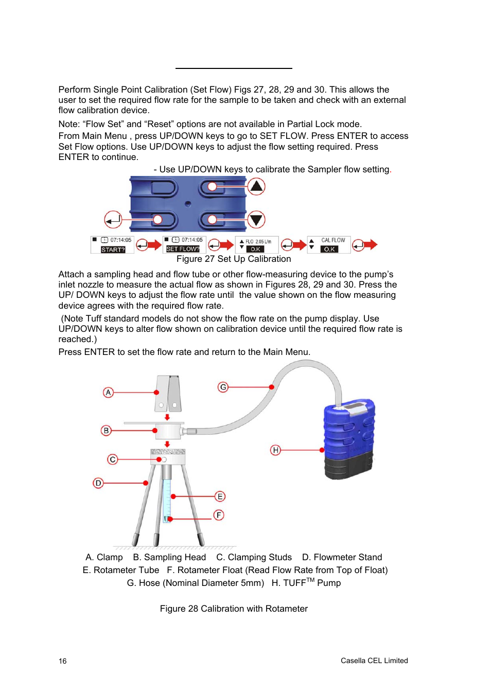 Calibration | Casella CEL Software for the Tuff sampling pumps User Manual | Page 16 / 38