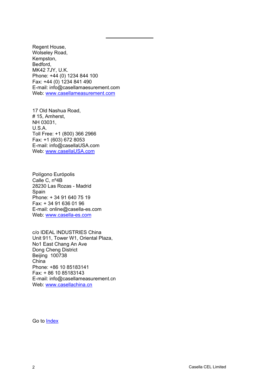 Casella CEL Software for the Tuff sampling pumps User Manual | Page 2 / 38