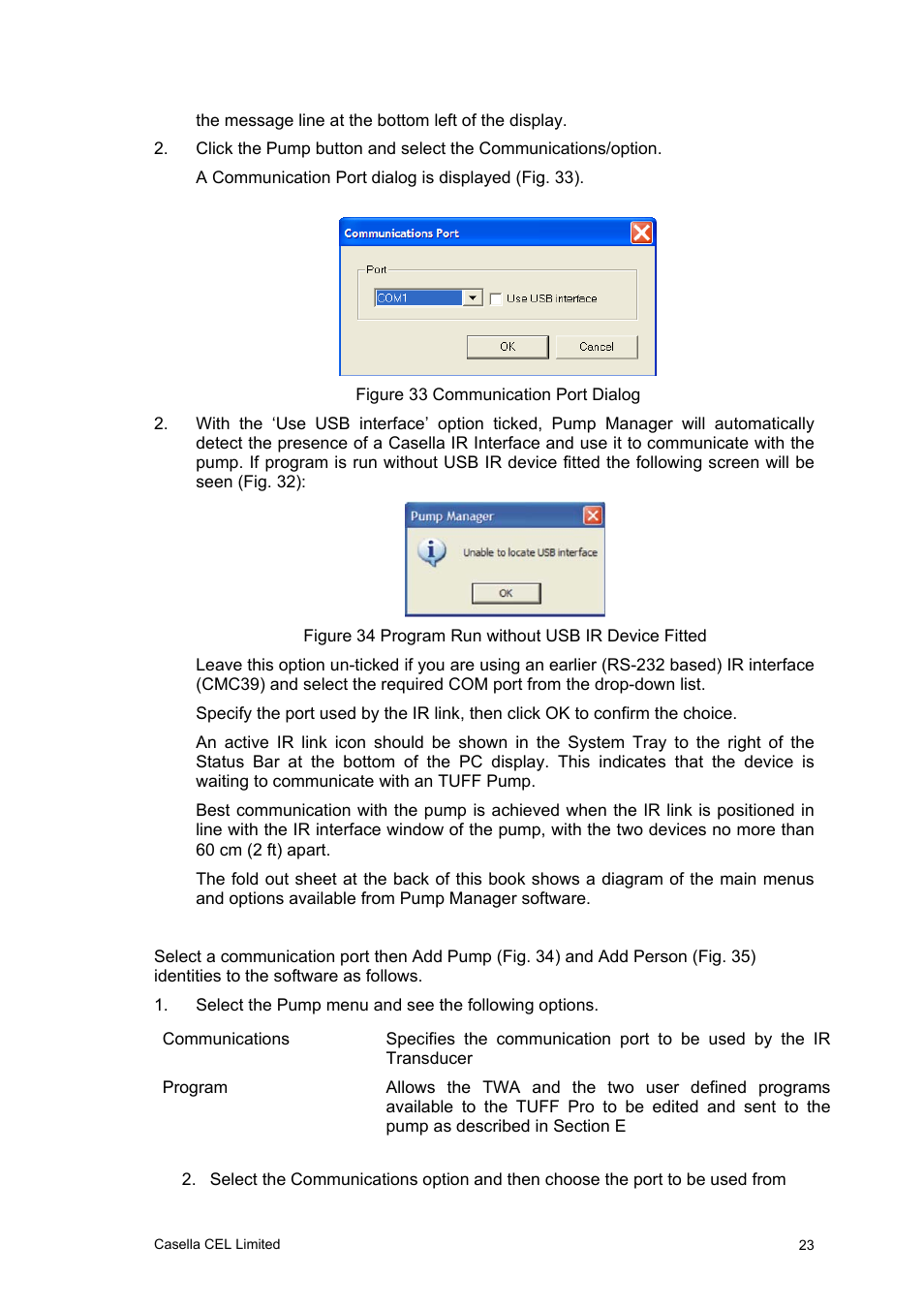 Casella CEL Software for the Tuff sampling pumps User Manual | Page 23 / 38