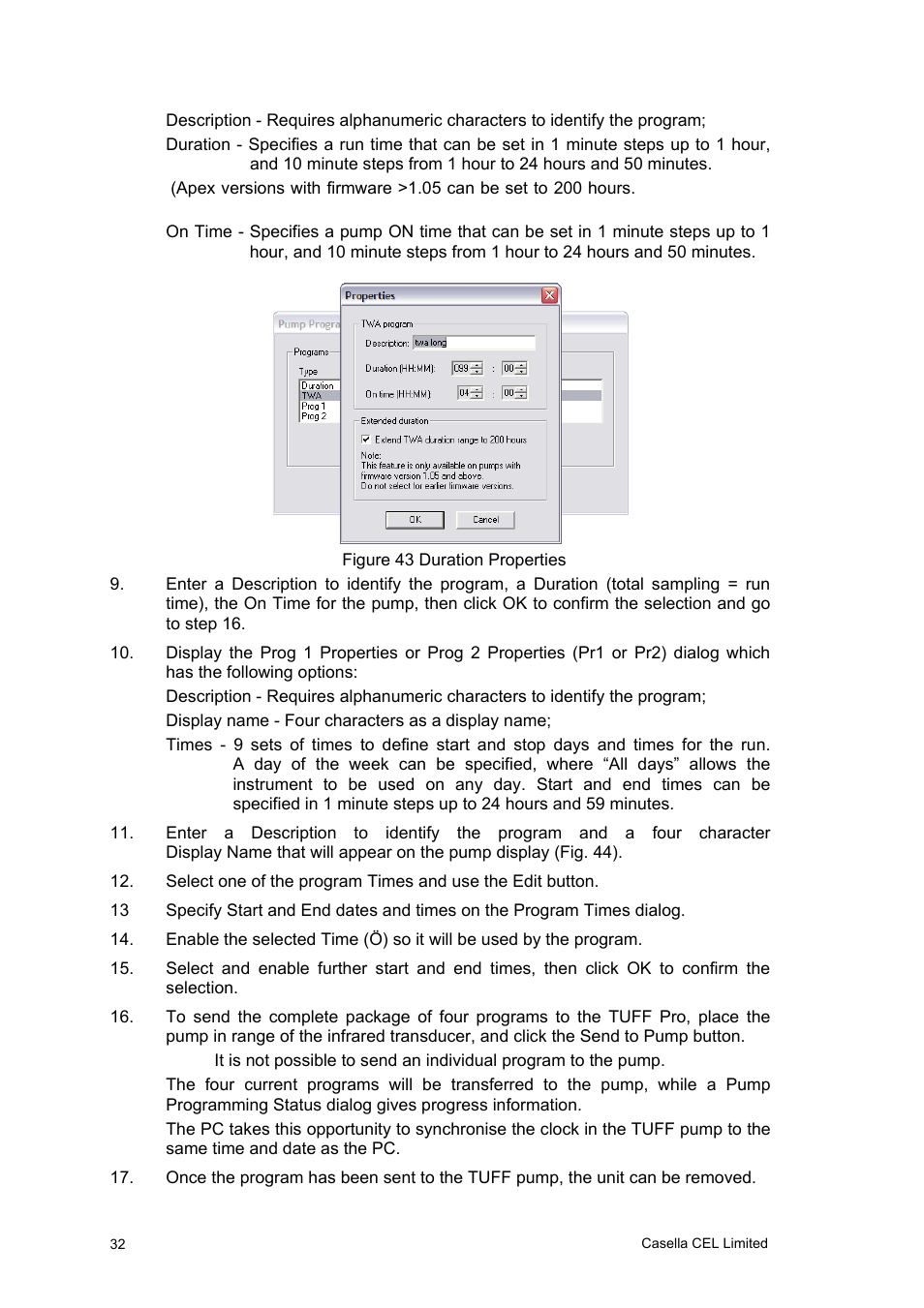 Casella CEL Software for the Tuff sampling pumps User Manual | Page 32 / 38