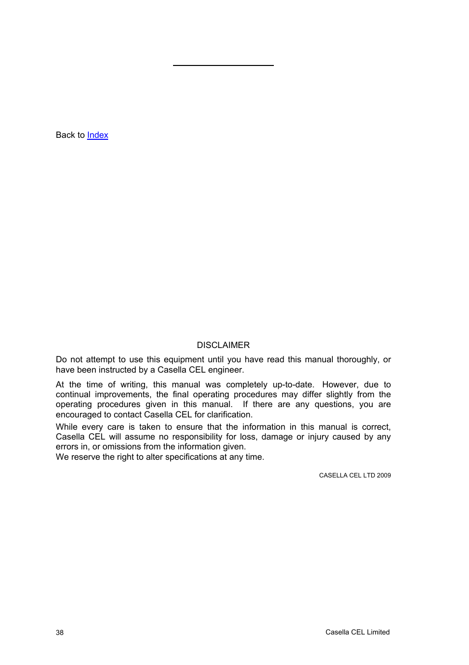 Pump management software, Appendix | Casella CEL Software for the Tuff sampling pumps User Manual | Page 38 / 38