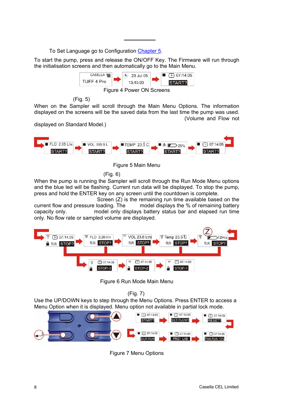 Operation | Casella CEL Software for the Tuff sampling pumps User Manual | Page 8 / 38