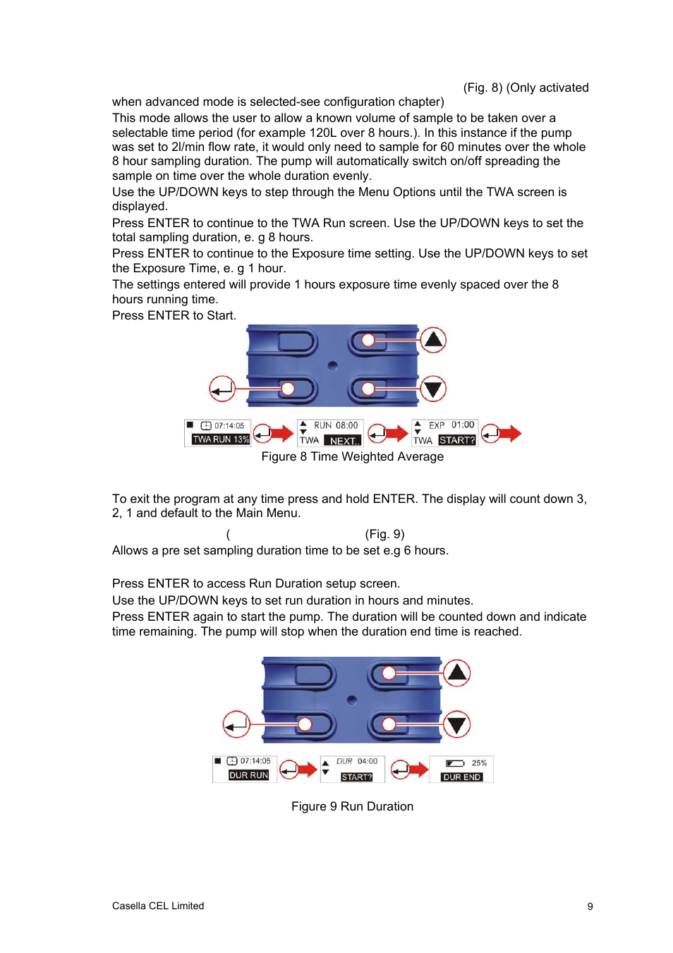 Casella CEL Software for the Tuff sampling pumps User Manual | Page 9 / 38