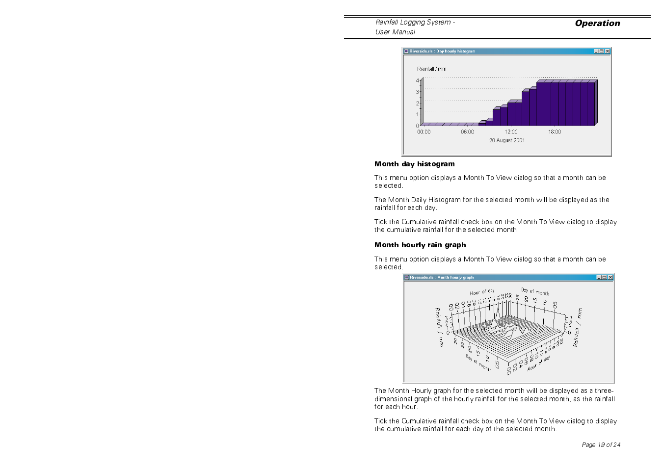 Casella CEL Software for the Rainfall gauge system User Manual | Page 19 / 24