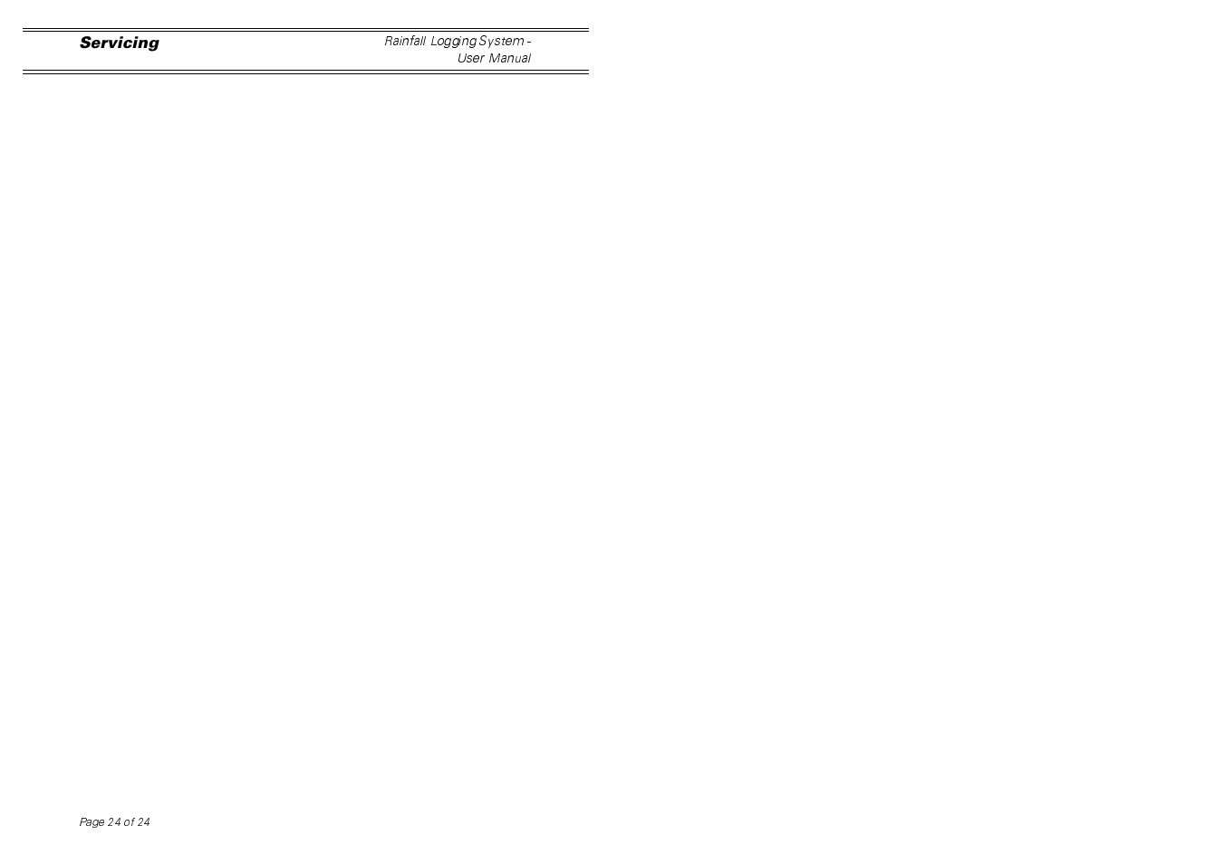 Casella CEL Software for the Rainfall gauge system User Manual | Page 24 / 24