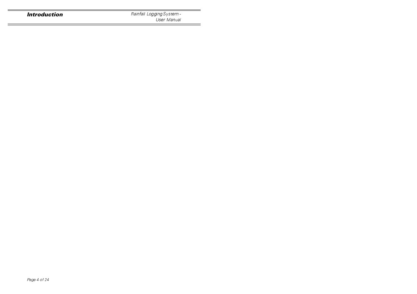 Casella CEL Software for the Rainfall gauge system User Manual | Page 4 / 24