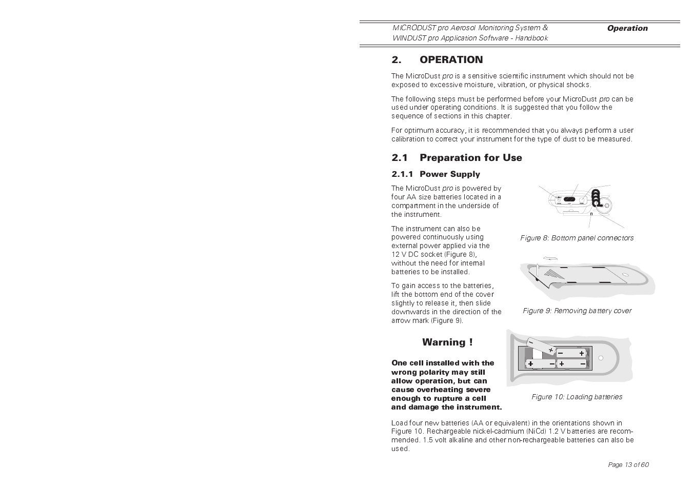 Casella CEL Software for the Microdust dust monitor User Manual | Page 13 / 59