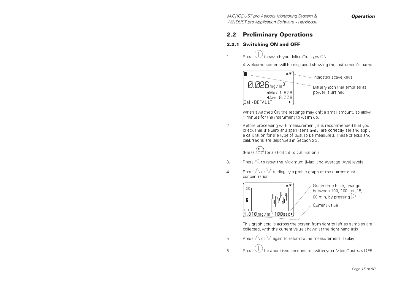 Ø.ø26 | Casella CEL Software for the Microdust dust monitor User Manual | Page 15 / 59
