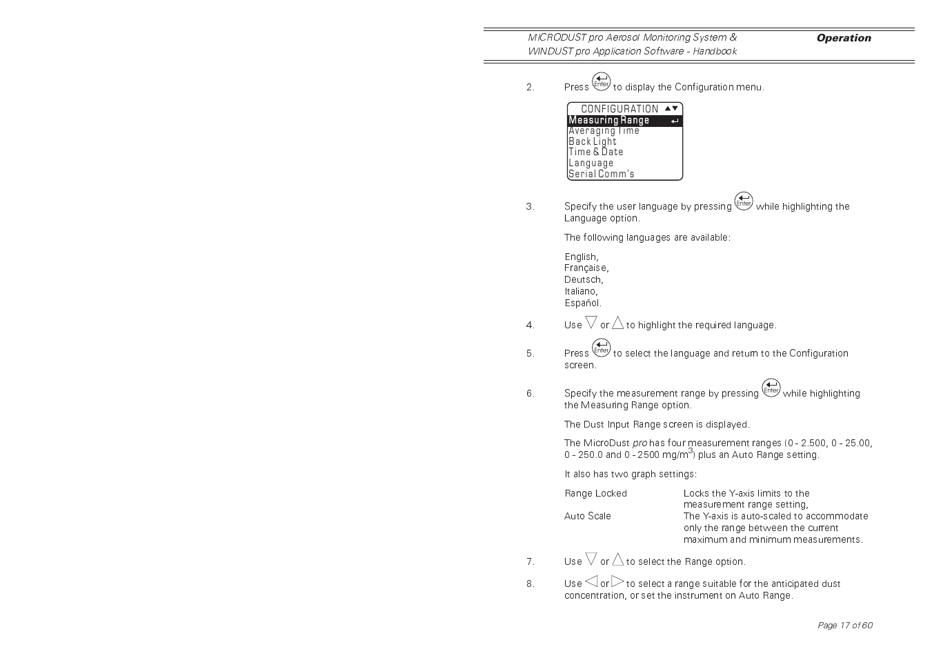 Casella CEL Software for the Microdust dust monitor User Manual | Page 17 / 59