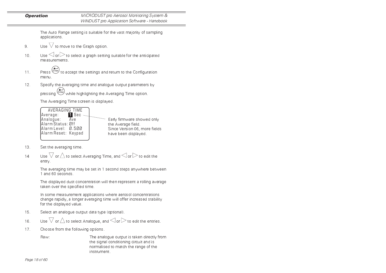 Casella CEL Software for the Microdust dust monitor User Manual | Page 18 / 59