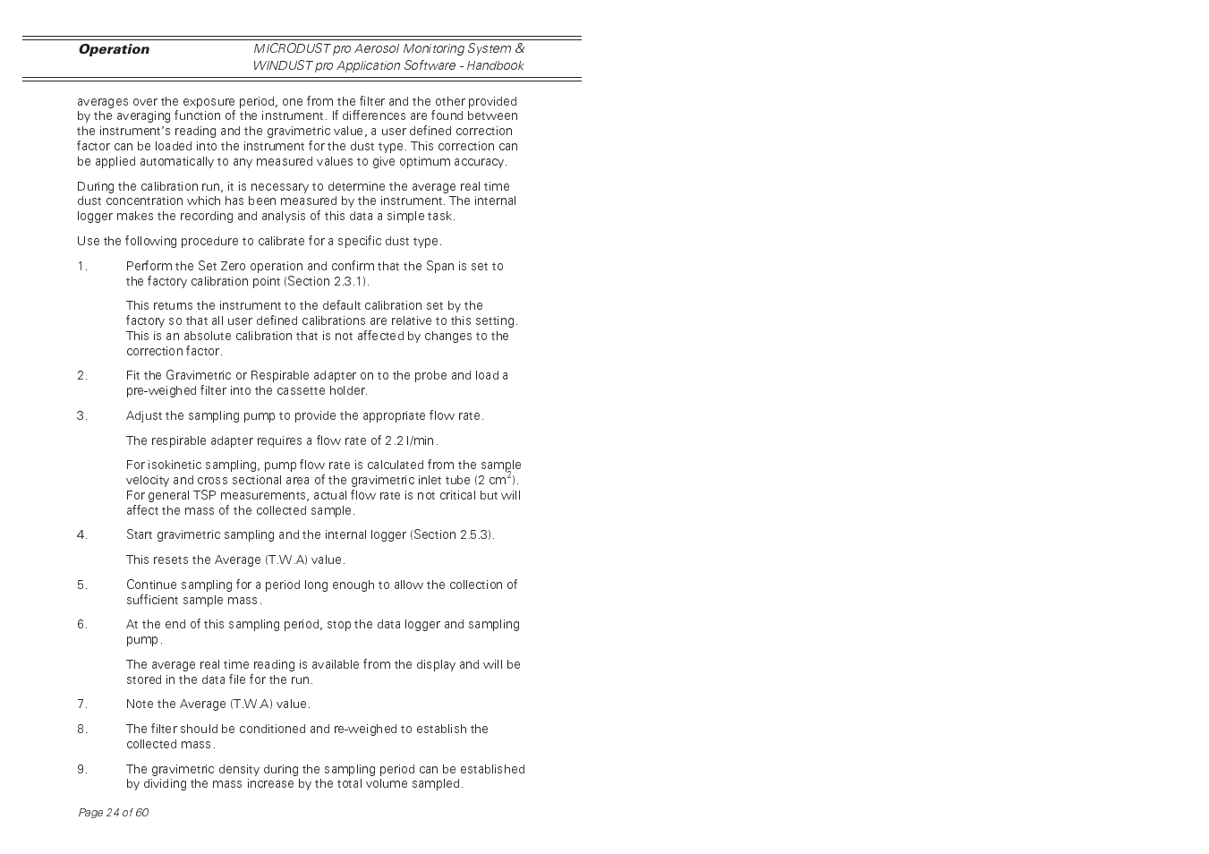 Casella CEL Software for the Microdust dust monitor User Manual | Page 24 / 59