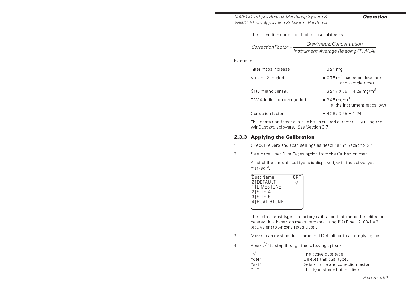 Casella CEL Software for the Microdust dust monitor User Manual | Page 25 / 59