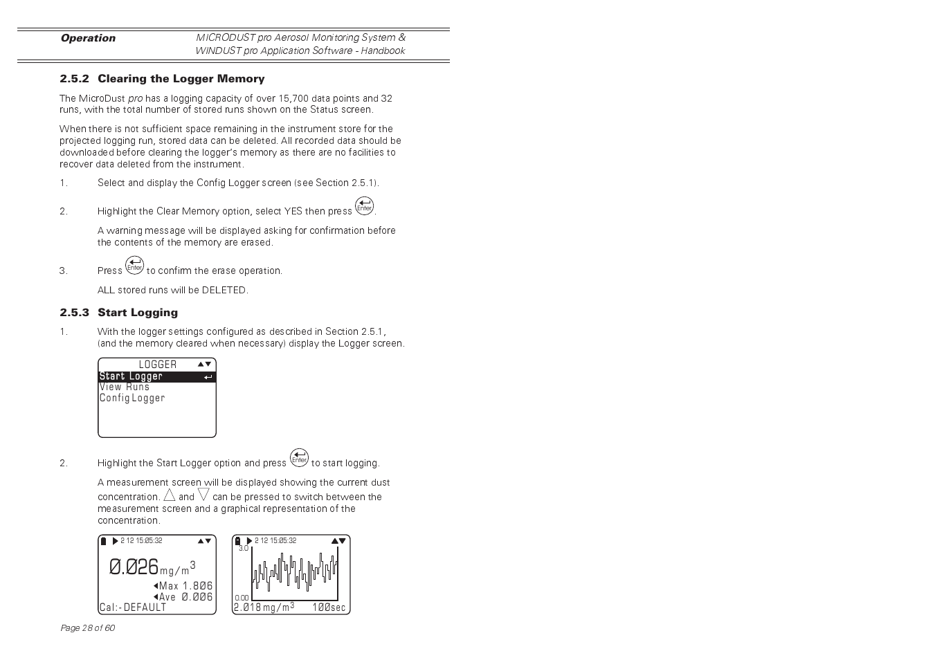 Ø.ø26 | Casella CEL Software for the Microdust dust monitor User Manual | Page 28 / 59