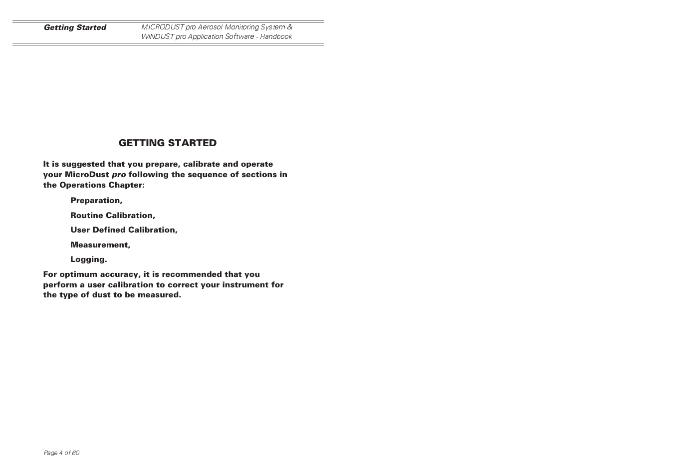 Casella CEL Software for the Microdust dust monitor User Manual | Page 4 / 59