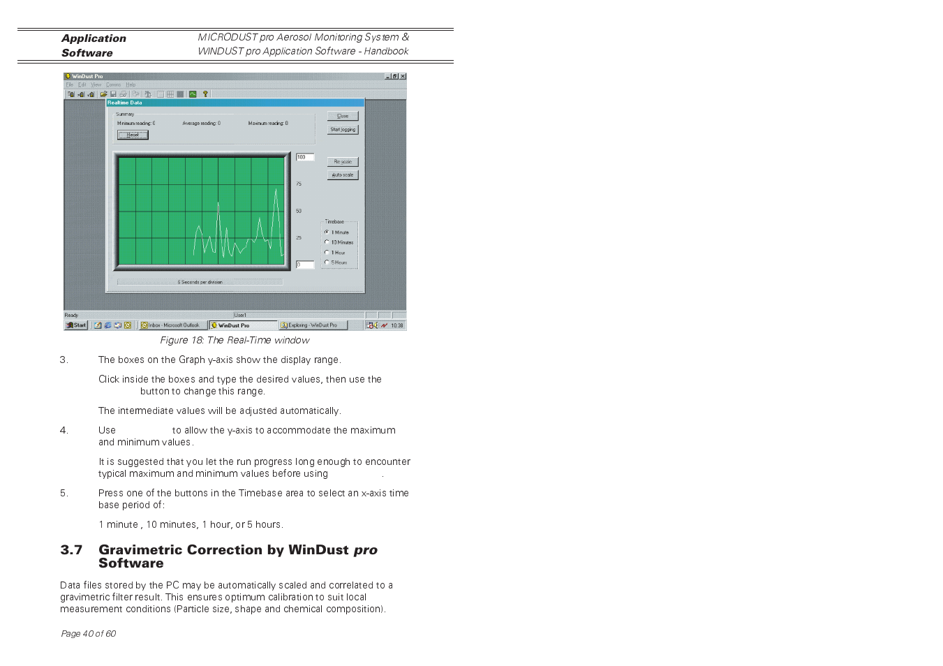 Casella CEL Software for the Microdust dust monitor User Manual | Page 40 / 59