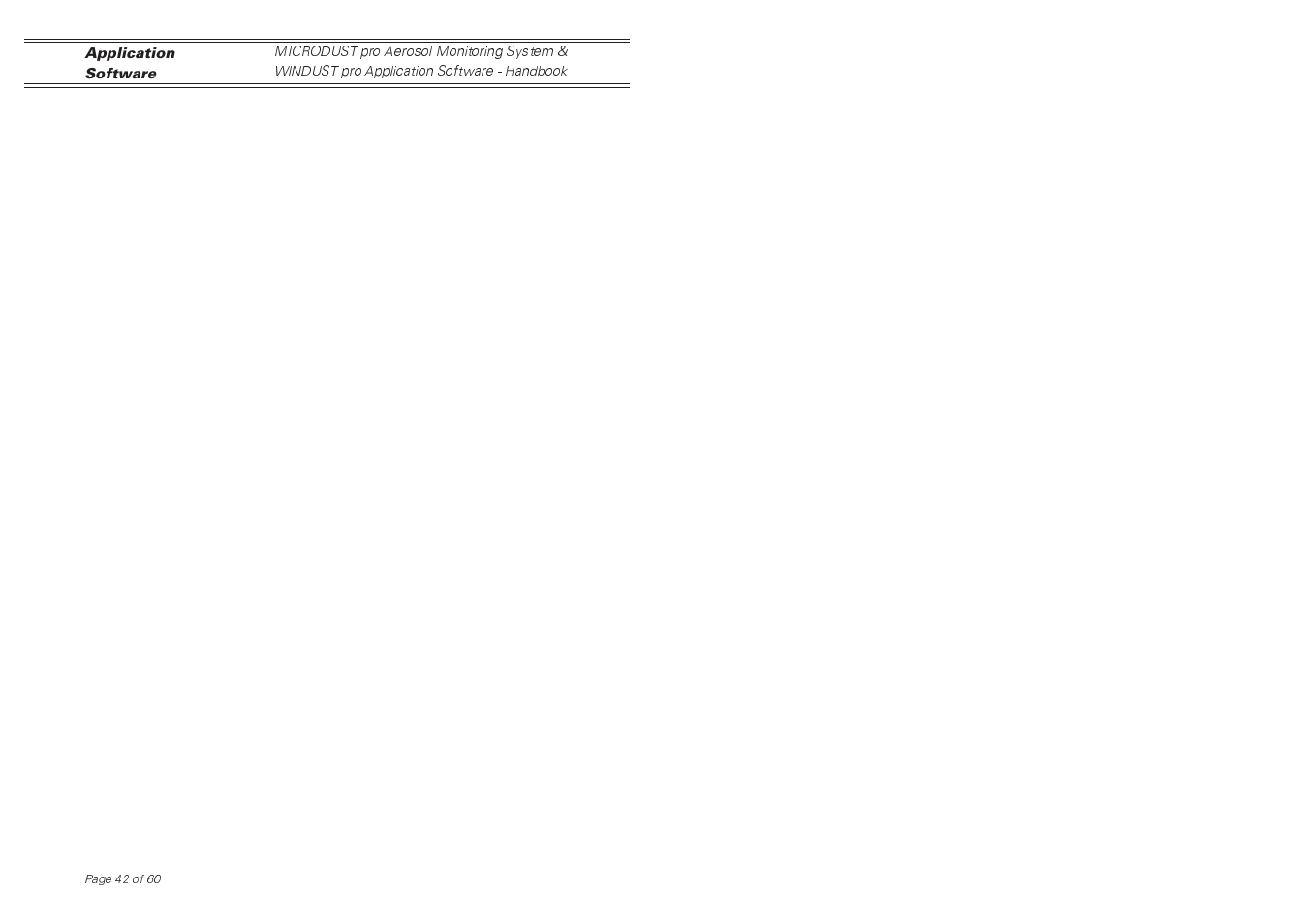 Casella CEL Software for the Microdust dust monitor User Manual | Page 42 / 59