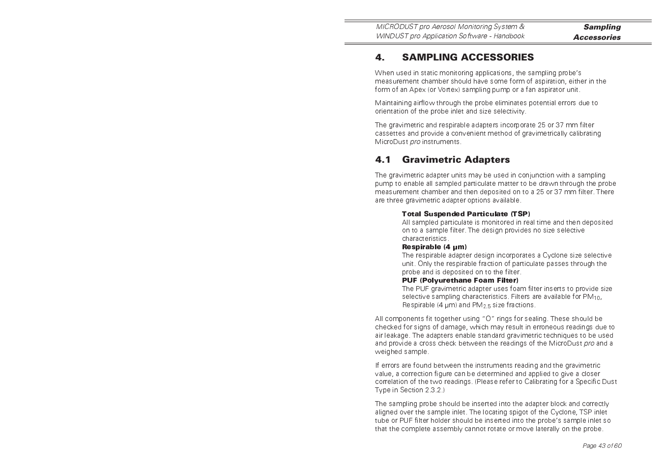 Casella CEL Software for the Microdust dust monitor User Manual | Page 43 / 59