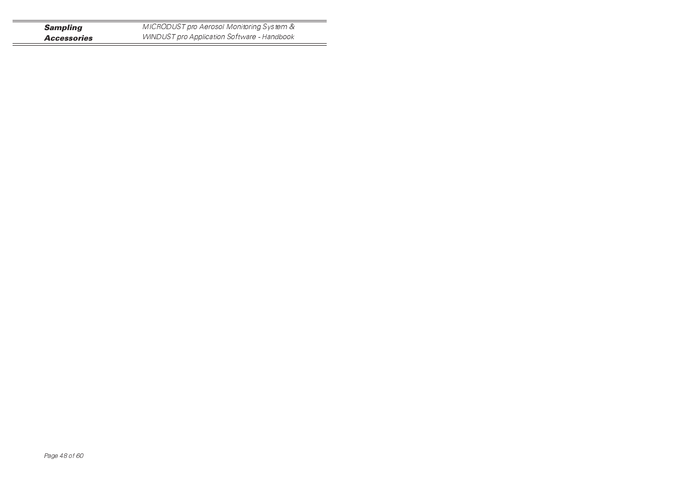 Casella CEL Software for the Microdust dust monitor User Manual | Page 48 / 59