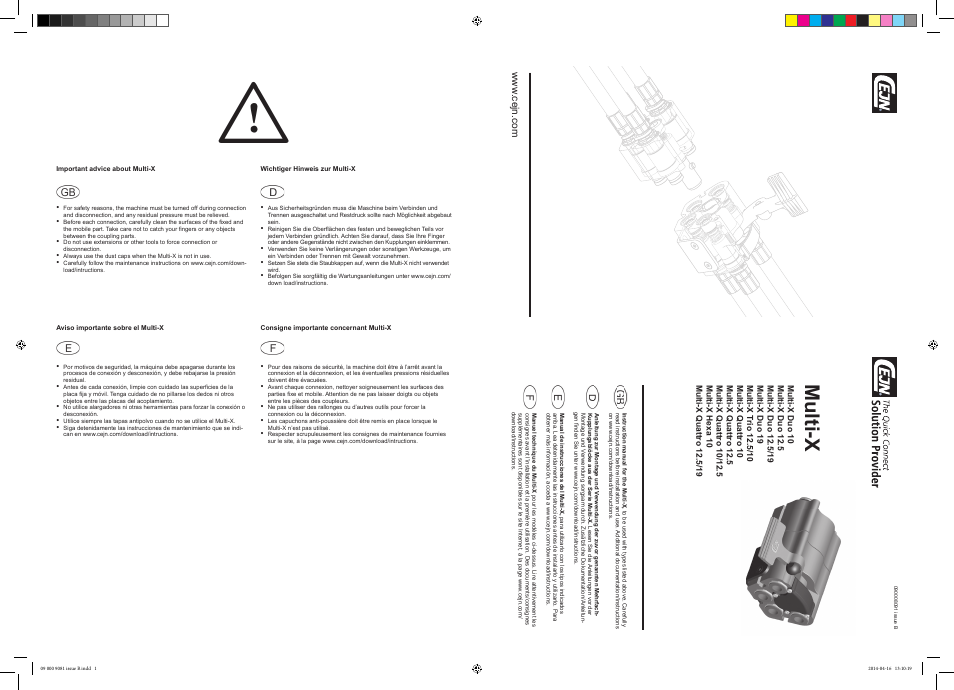 CEJN Multi-X User Manual | 2 pages