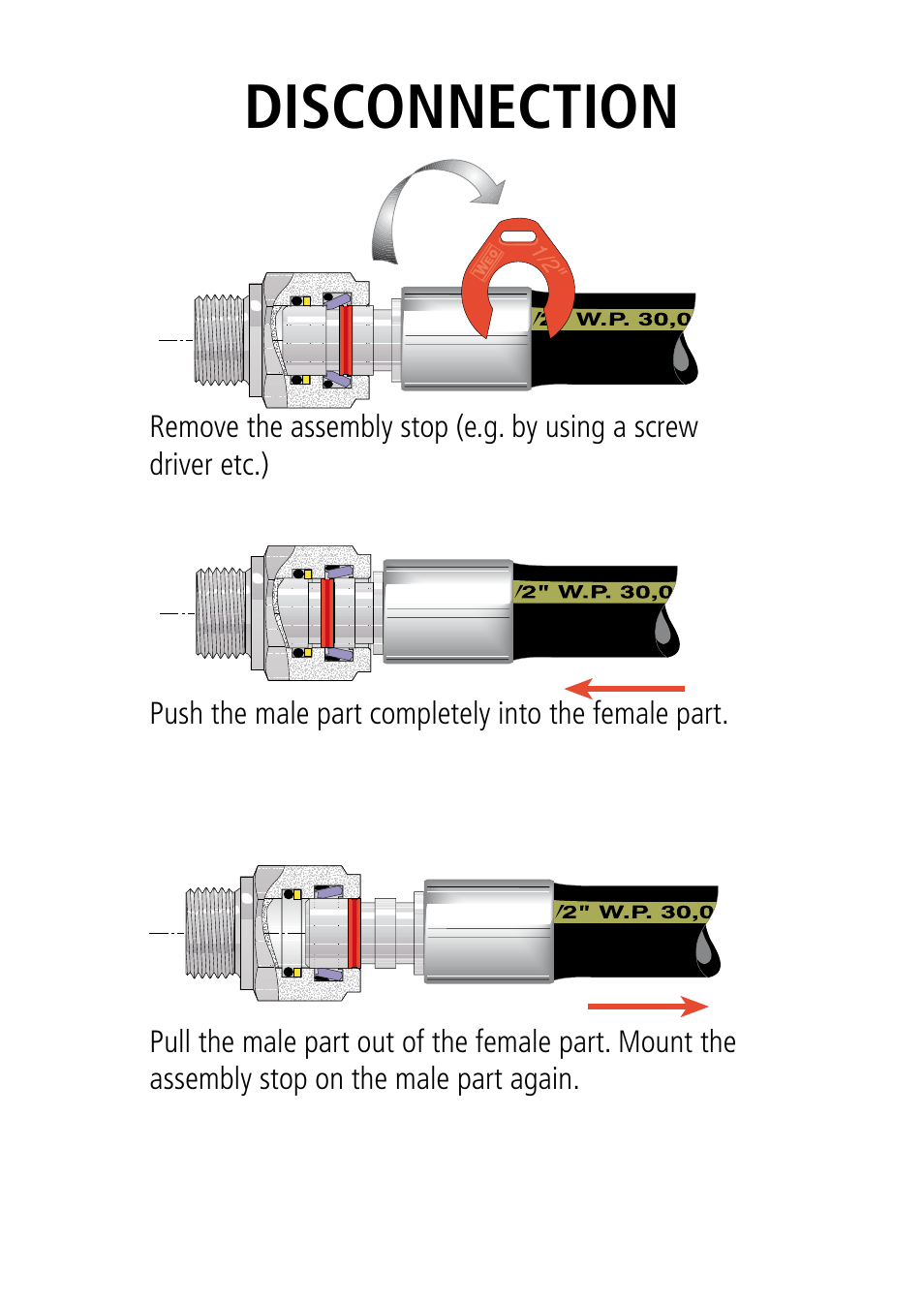Disconnection | CEJN WEO Plug-In User Manual | Page 3 / 4