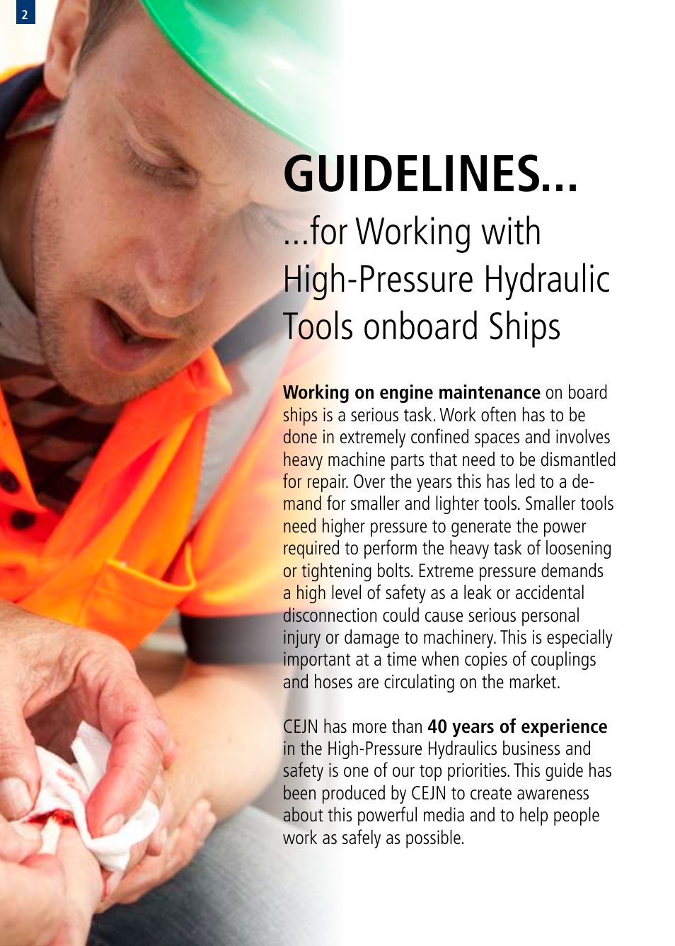 Guidelines | CEJN Work Safely Onboard Ships User Manual | Page 2 / 20