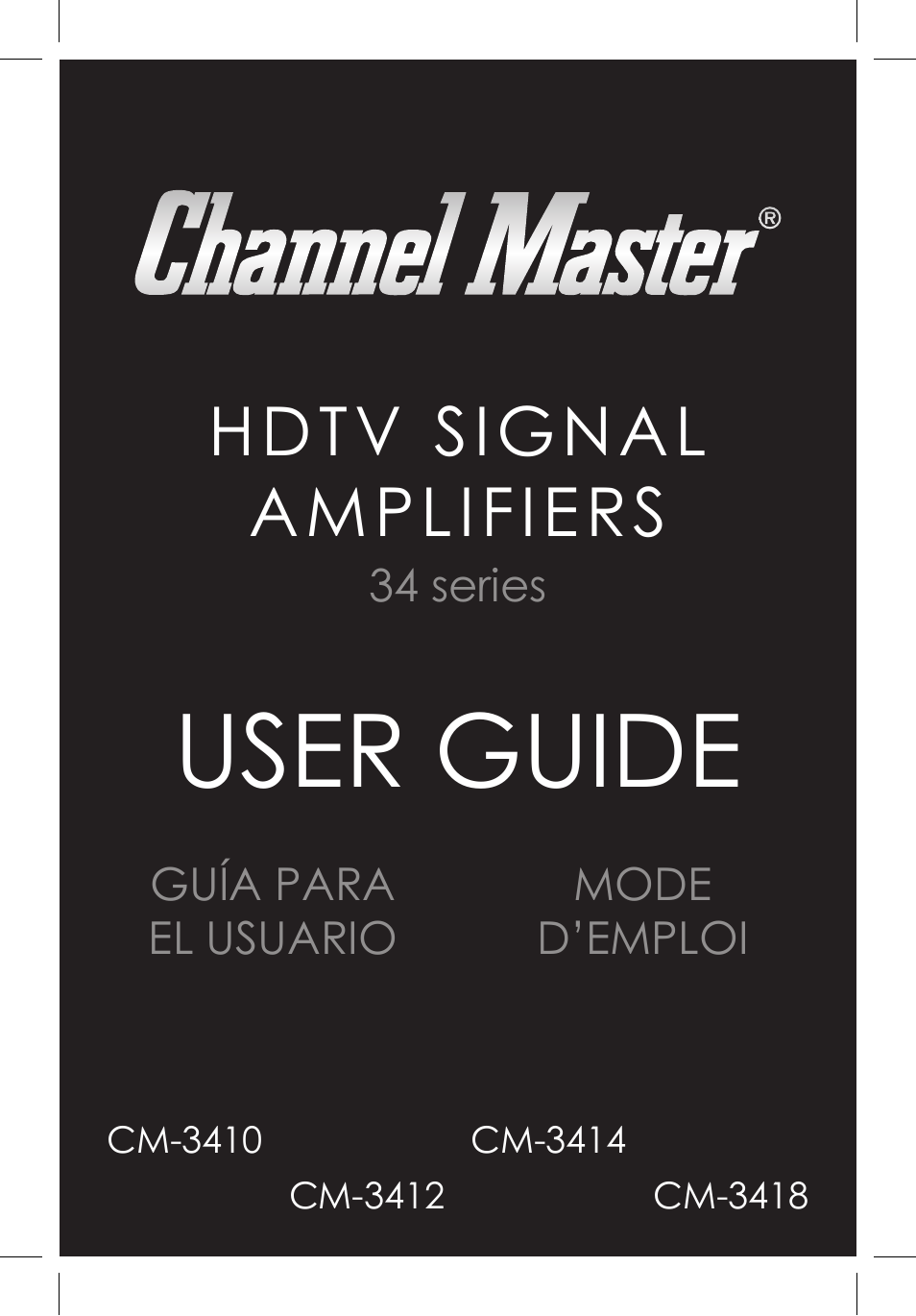 Channel Master Ultra Mini Amplifiers (3410) User Manual | 20 pages