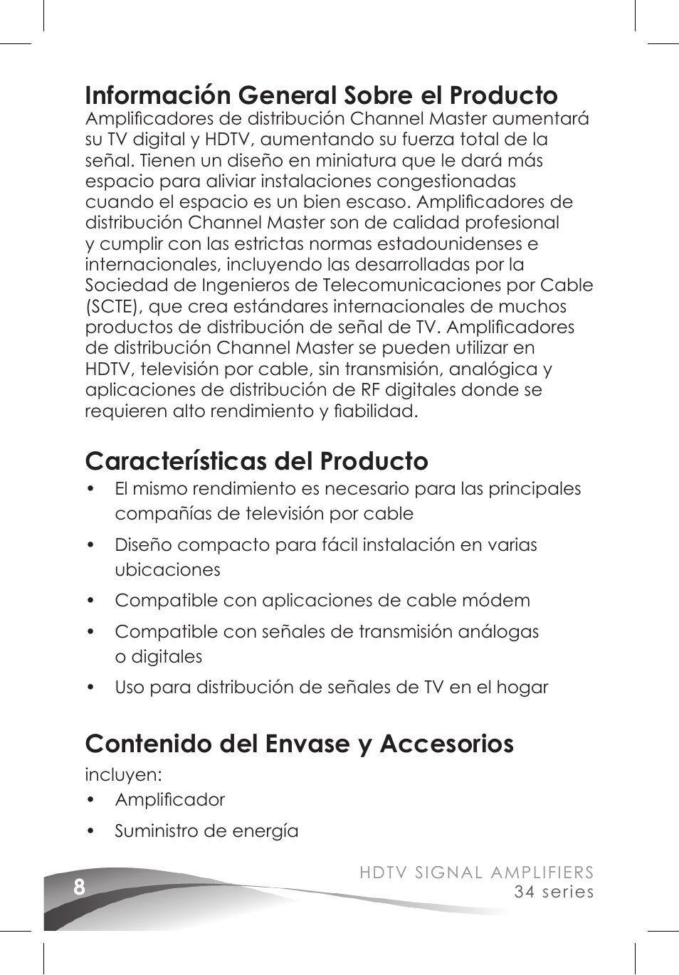 Channel Master Ultra Mini Amplifiers (3410) User Manual | Page 10 / 20