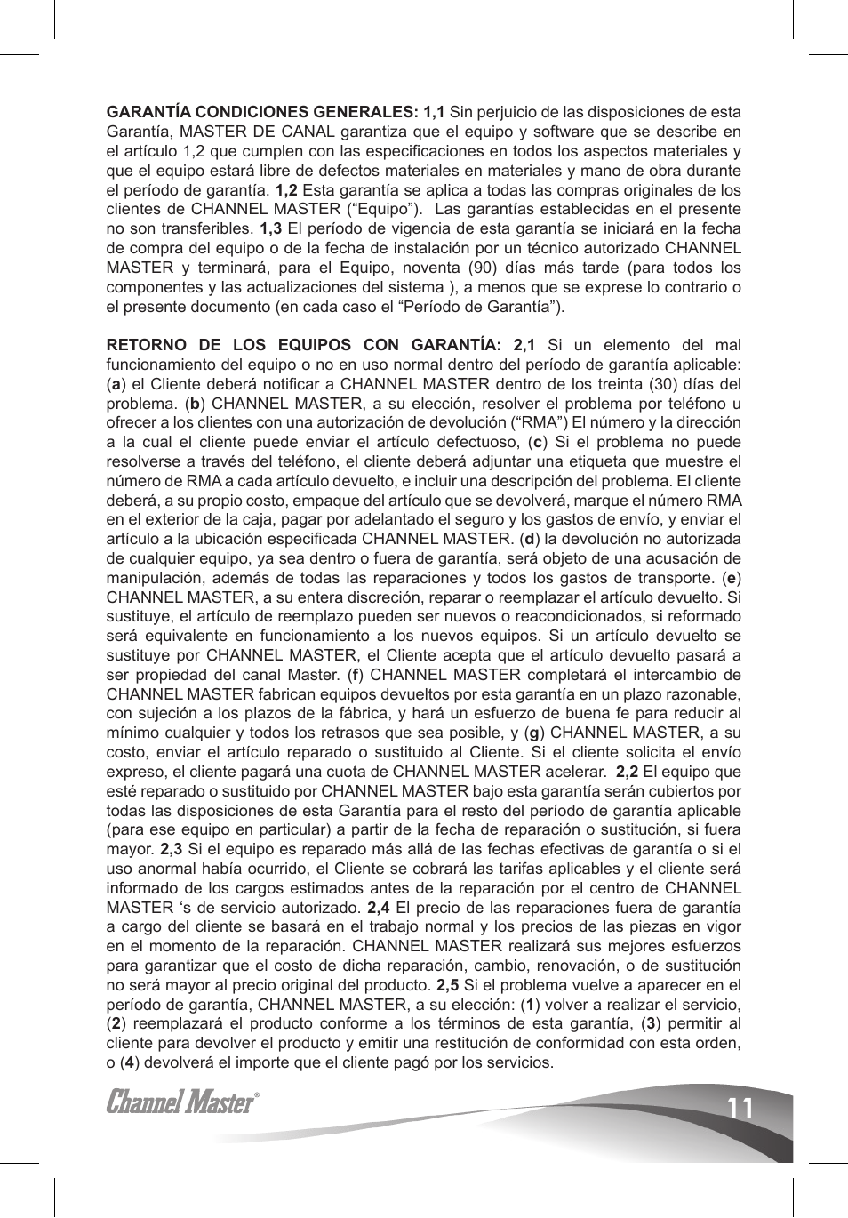 Channel Master Ultra Mini Amplifiers (3410) User Manual | Page 13 / 20
