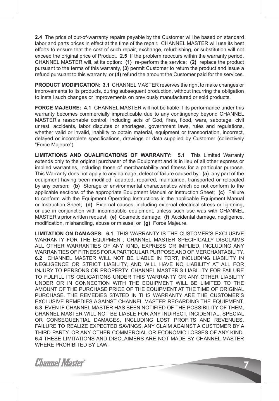 Channel Master Ultra Mini Amplifiers (3410) User Manual | Page 9 / 20