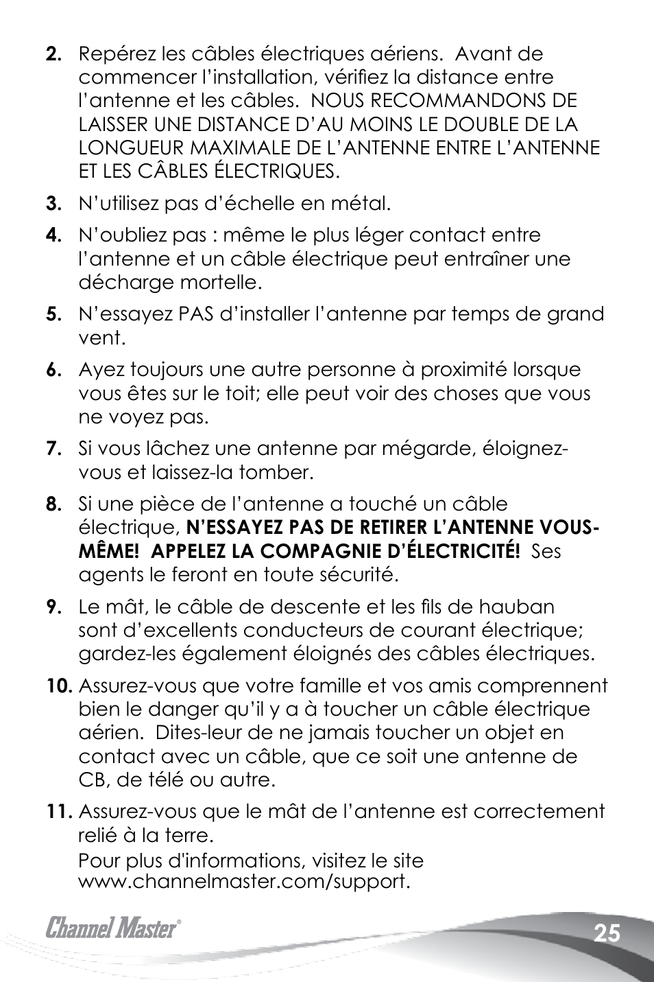 Channel Master Advantage 100 (3020) User Manual | Page 27 / 36