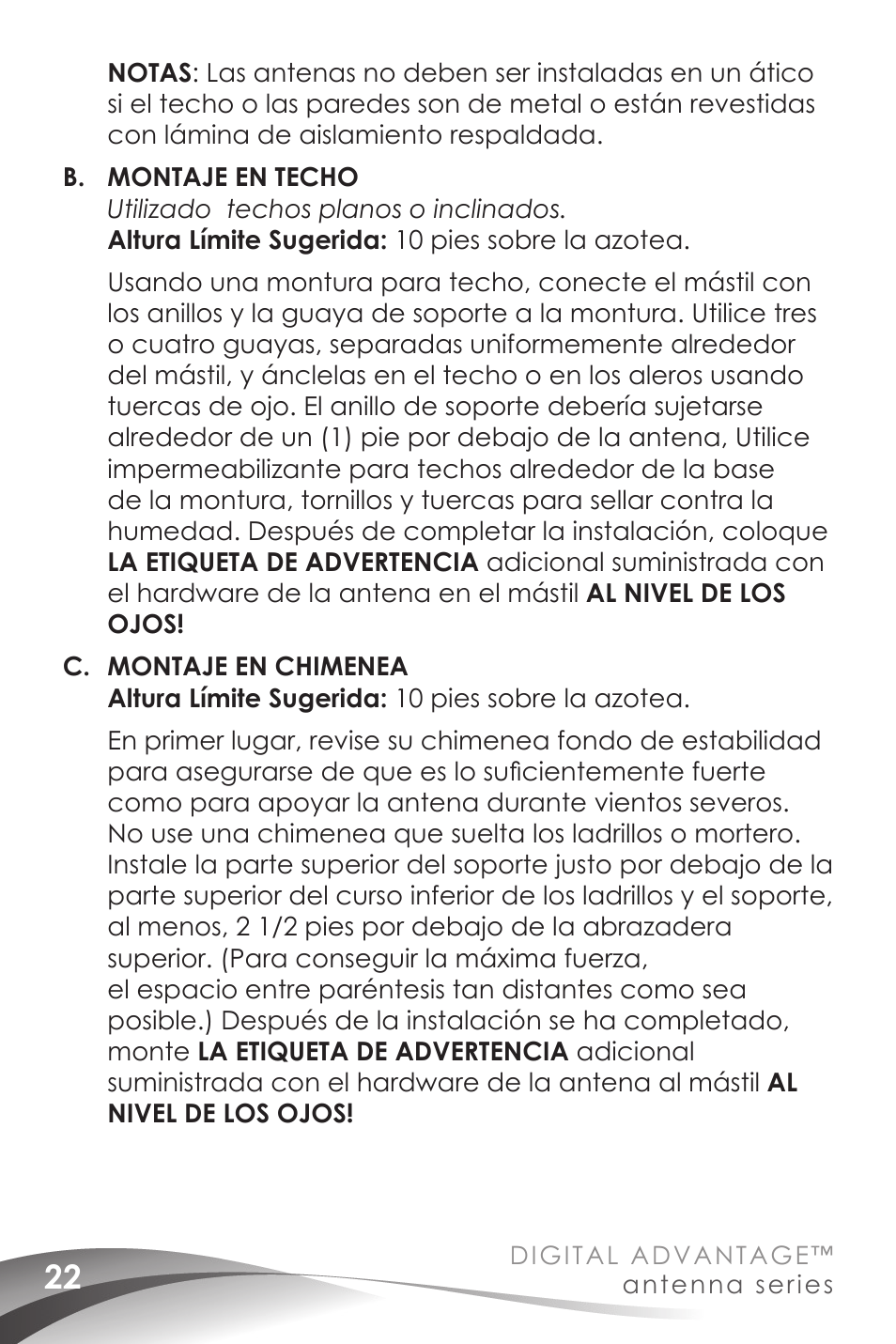 Channel Master Digital Advantage 100 (2020) User Manual | Page 24 / 44