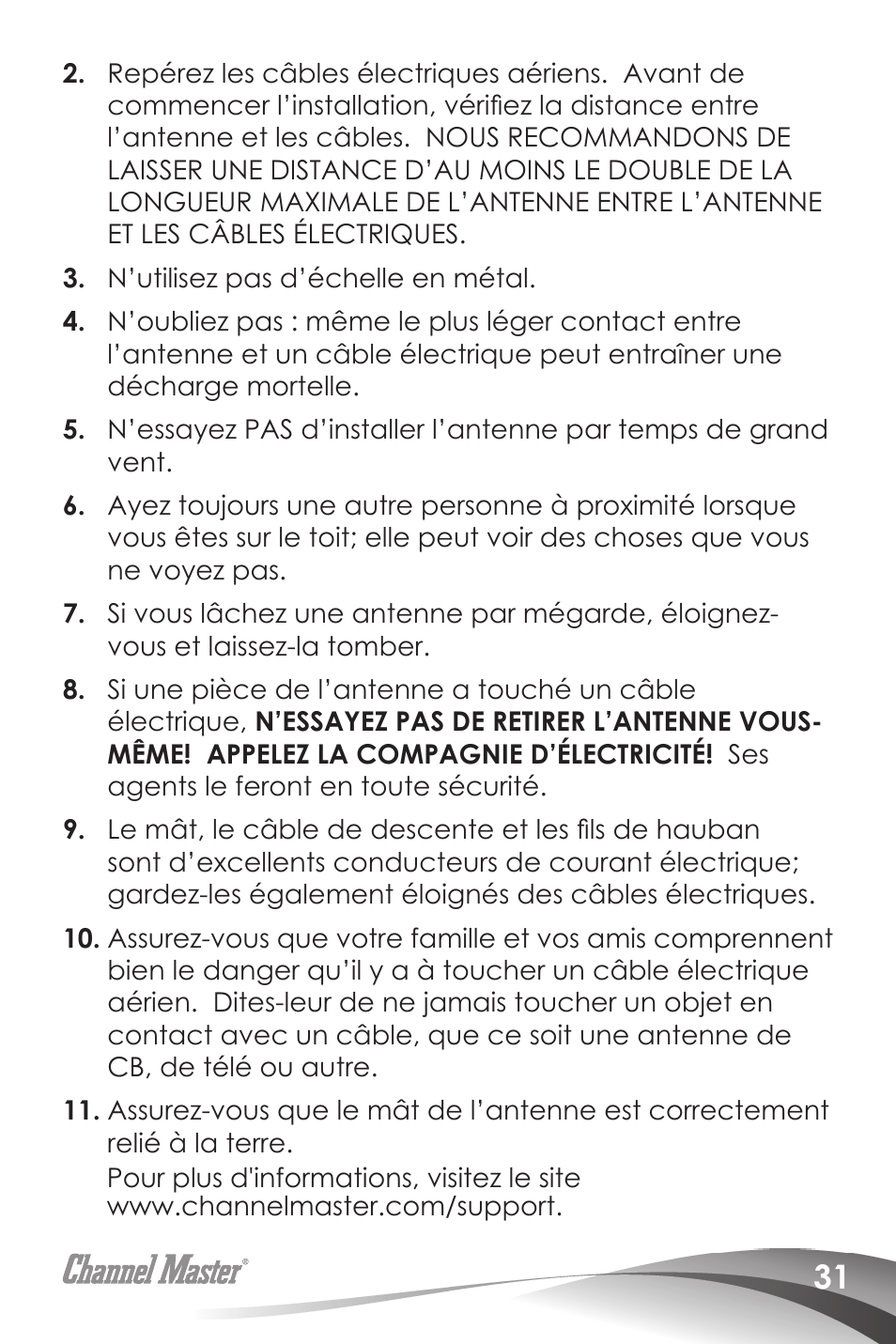 Channel Master Digital Advantage 100 (2020) User Manual | Page 33 / 44