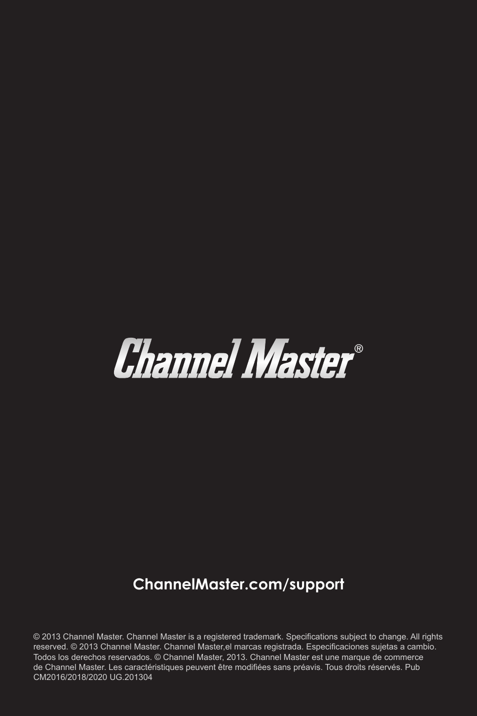 Channel Master Digital Advantage 100 (2020) User Manual | Page 44 / 44