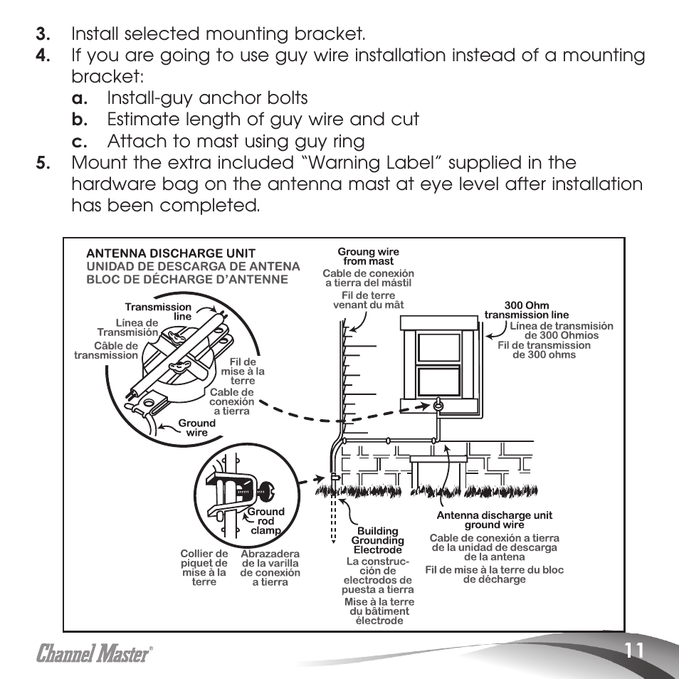 Channel Master Masterpiece 100 (5020) User Manual | Page 13 / 28