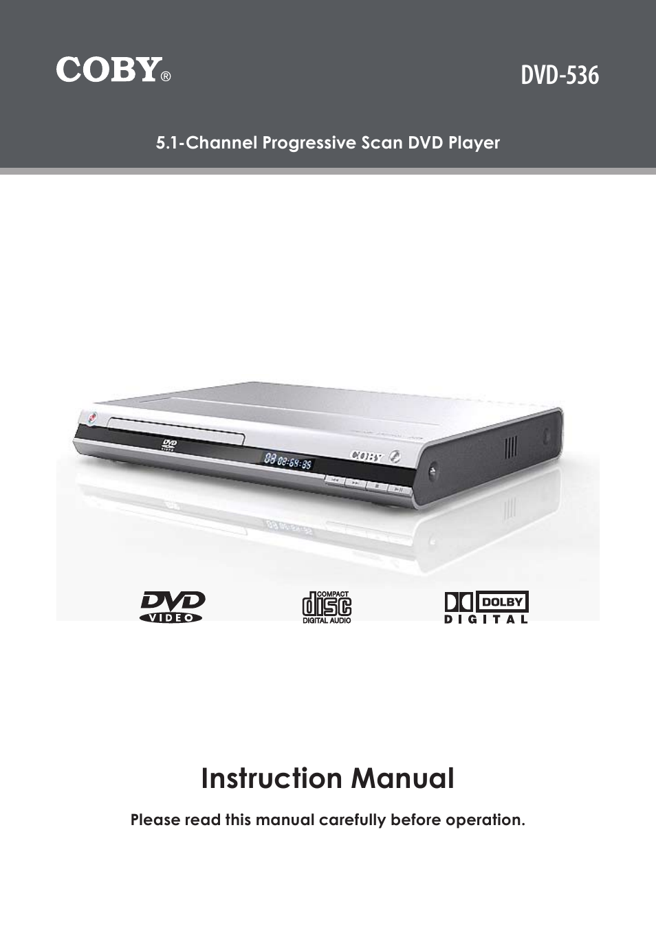 COBY electronic DVD-53 User Manual | 40 pages