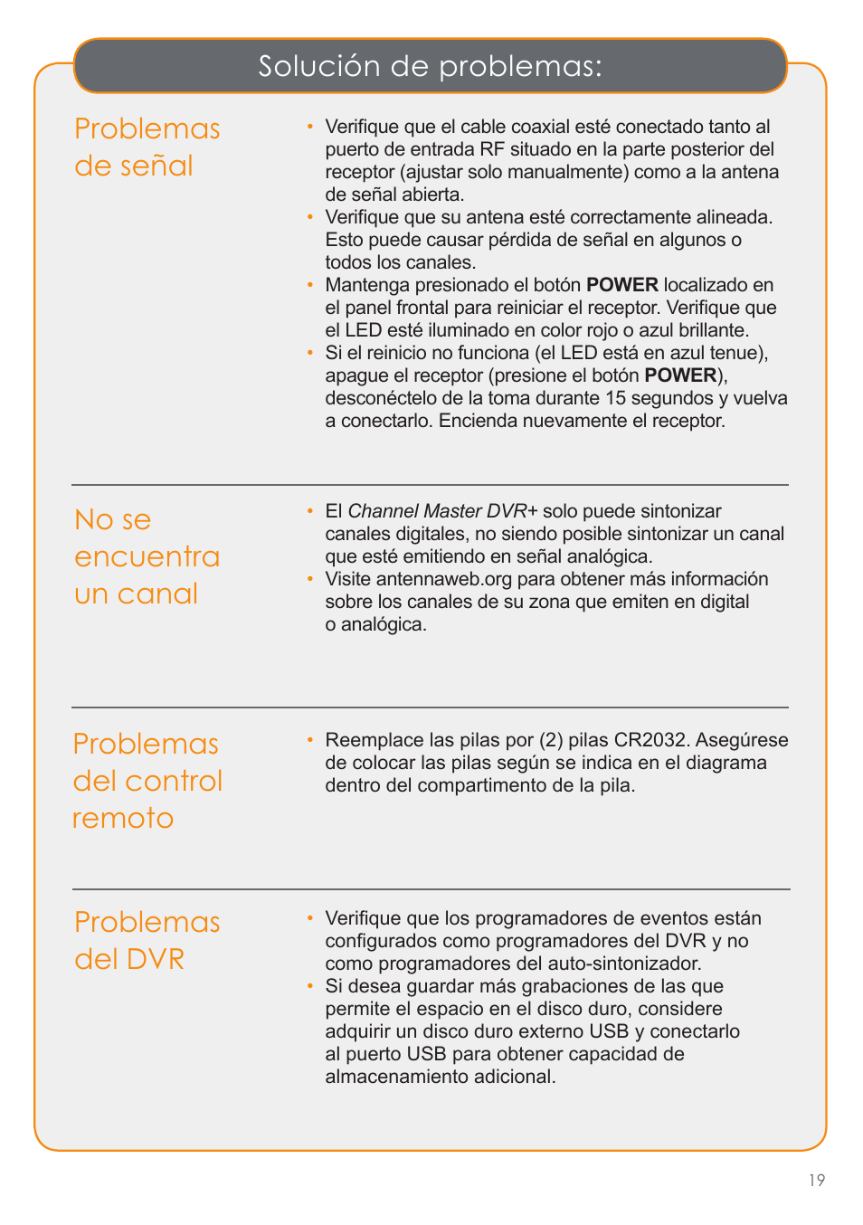 Channel Master DVR+ (7500GB16) User Manual | Page 23 / 40