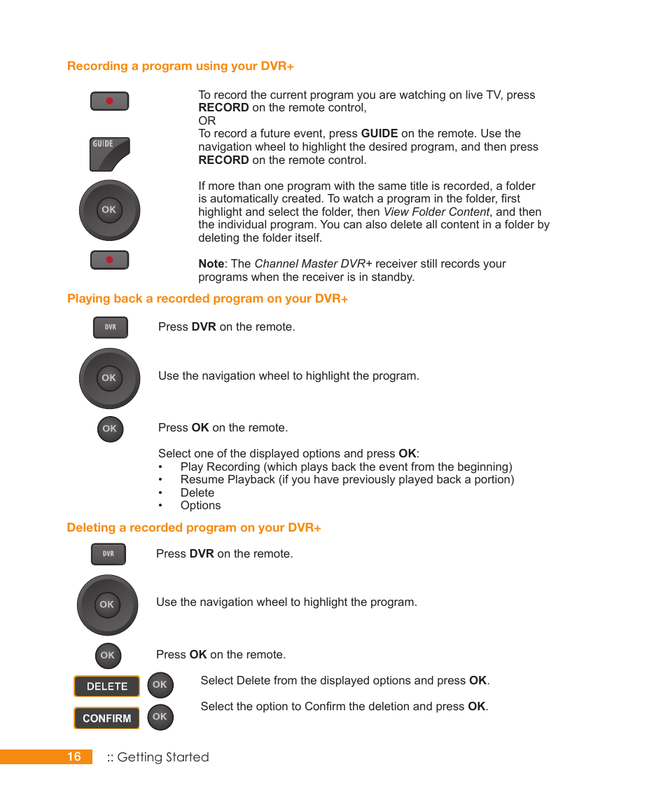 Channel Master DVR+ (7500GB16) User Manual | Page 22 / 48