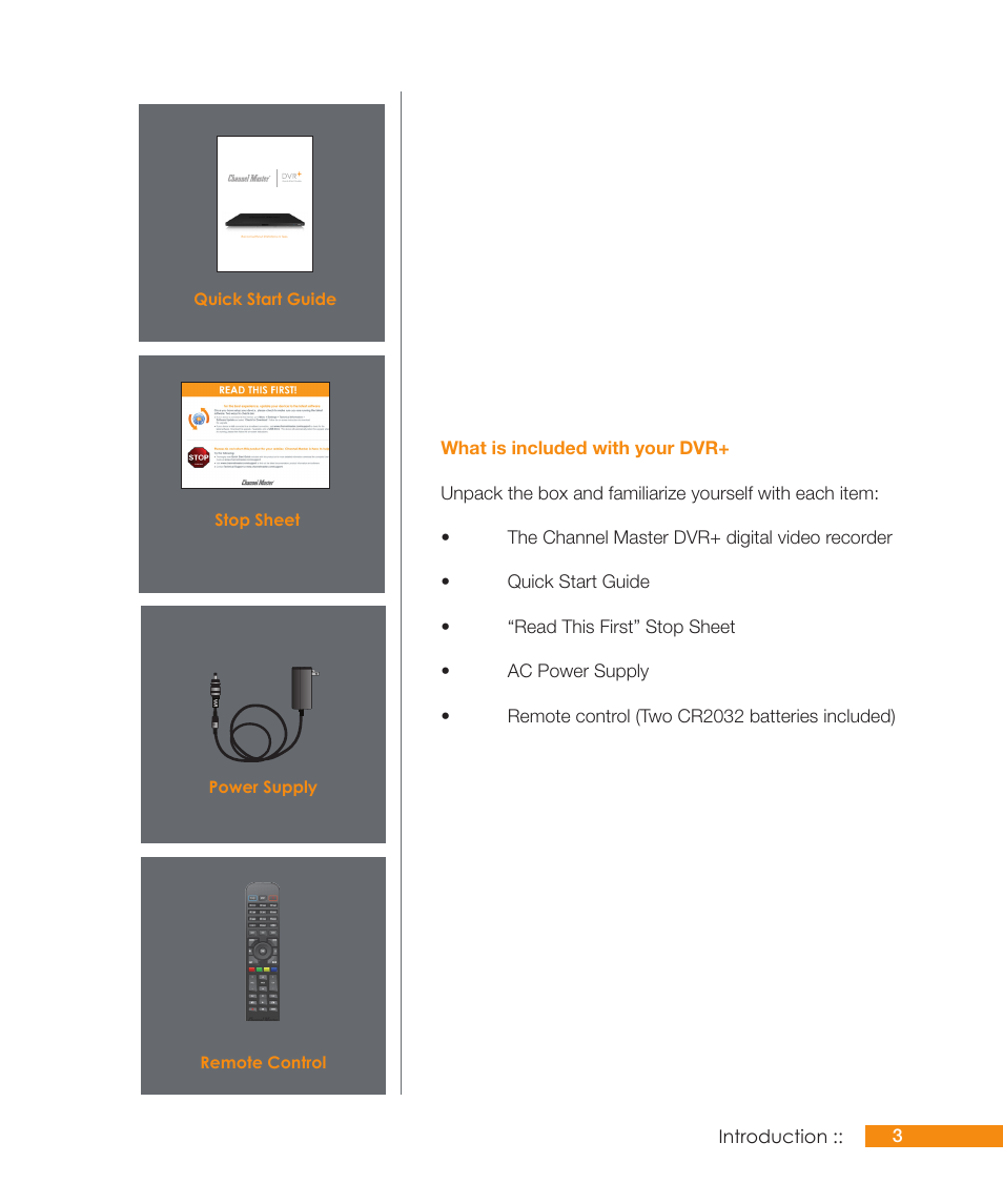 Channel Master DVR+ (7500GB16) User Manual | Page 9 / 48