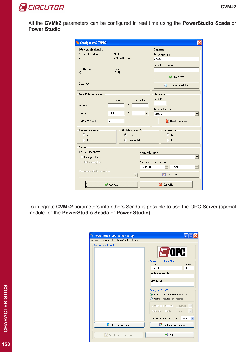CIRCUTOR CVMk2 Series User Manual | Page 150 / 152