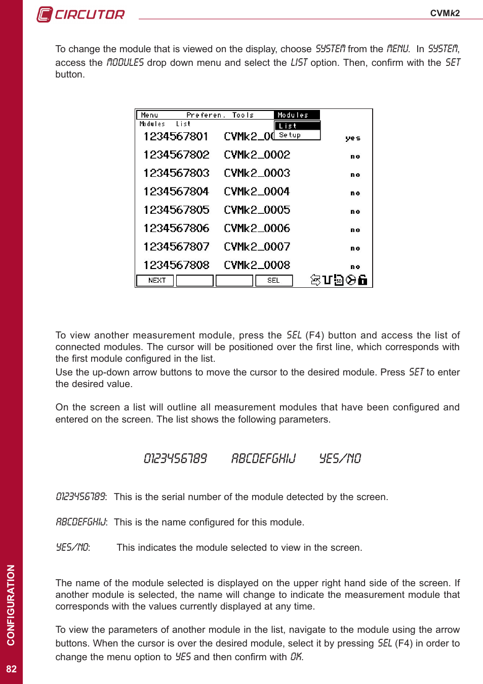 CIRCUTOR CVMk2 Series User Manual | Page 82 / 152