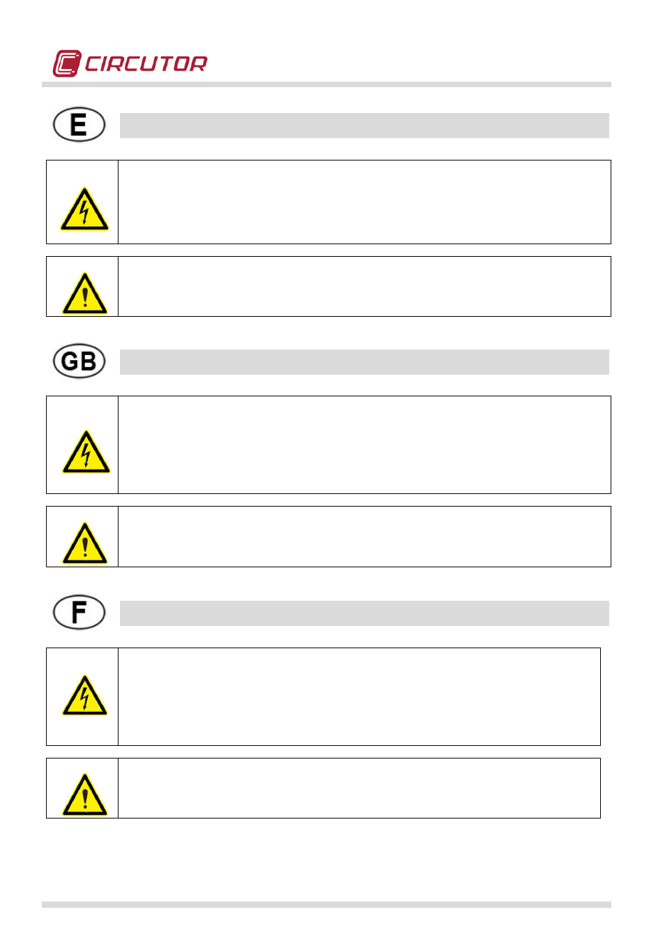 CIRCUTOR QNA500 series User Manual | Page 2 / 111