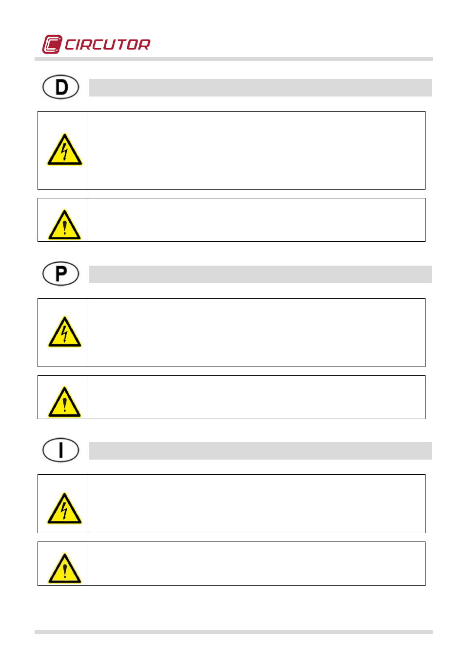 CIRCUTOR QNA500 series User Manual | Page 3 / 111