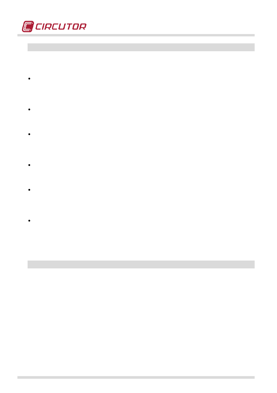 Power quality, Transients | CIRCUTOR QNA500 series User Manual | Page 32 / 111