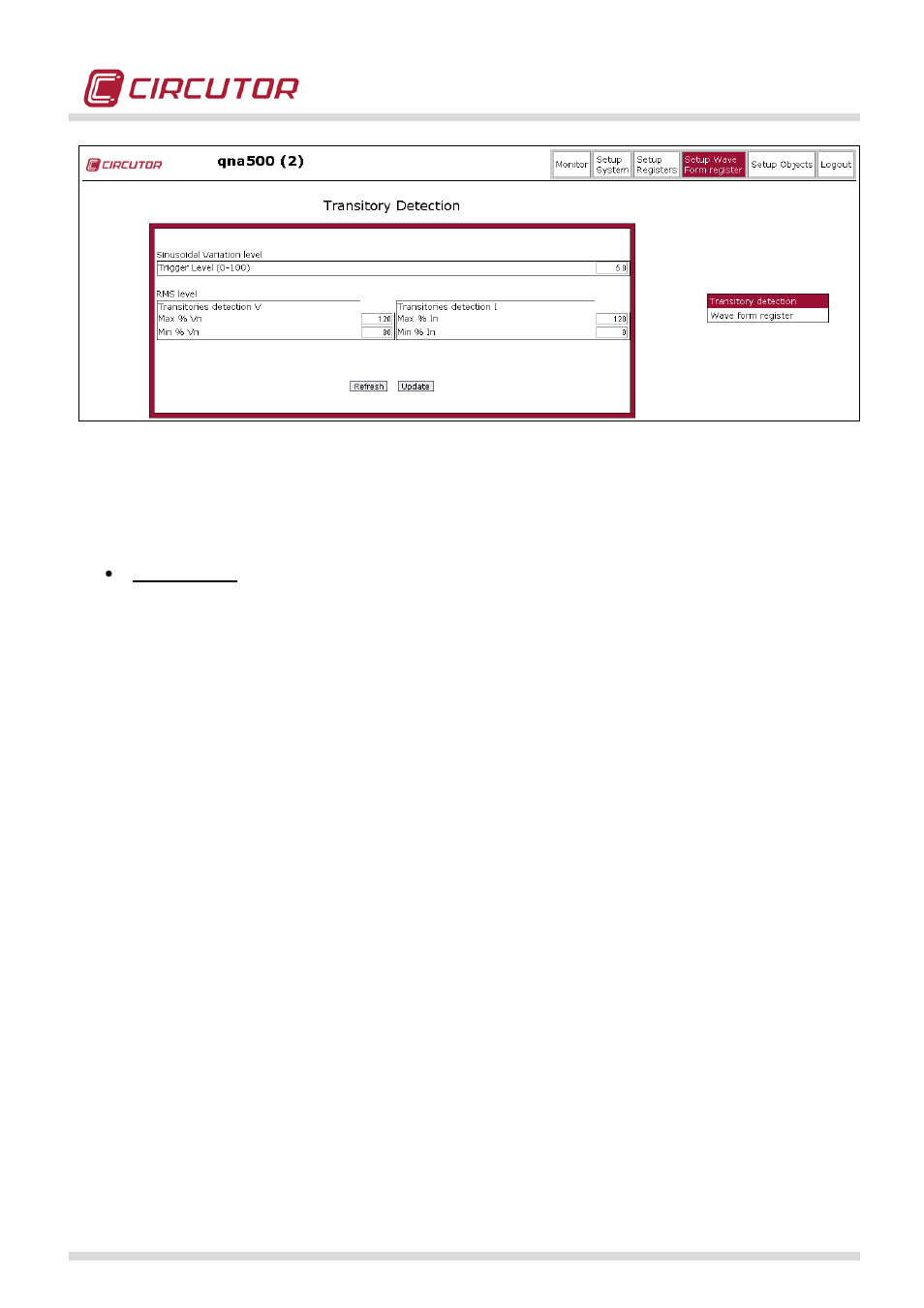CIRCUTOR QNA500 series User Manual | Page 67 / 111