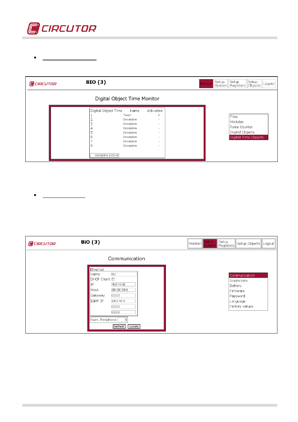 CIRCUTOR QNA500 series User Manual | Page 73 / 111
